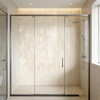 Waterproof SPC Alcove Shower Wall Panel System With Linear Stripes For Eu Distributors